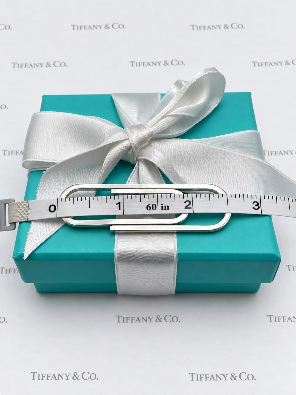 Tiffany & Co. Paperclip Money Clip Sterling Silver 925 2.5